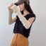 Fashion Dark Blue Long Style Solid Color Knitted Sleeve Fingerless Gloves