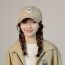 Fashion Beige Polyester Patch Baseball Cap