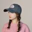 Fashion Beige Letter Embroidered Baseball Cap