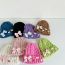 Fashion Pink Acrylic Bow Rabbit Knitted Children's Beanie