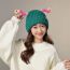 Fashion Fruit Green Acrylic Luminous Tentacles Knitted Children's Beanie (charged)