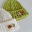 Fashion Off-white Acrylic Knitted Children's Beanie