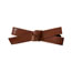 Fashion D Dark Brown Leather Bow Hairpin
