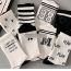 Fashion No. 8 Black Love [1 Pair] Cotton Printed Mid-calf Socks