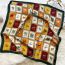 Fashion 70# Polyester Color Block Printed Square Scarf