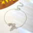Fashion Silver Alloy Diamond Butterfly Bracelet