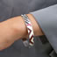 Fashion Silver Copper Gold-plated Printed Bracelet