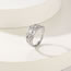 Fashion Steel Color Titanium Steel Braided Men's Ring