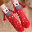Fashion 2# Cotton Christmas Print Magnetic Holding Midriff Socks