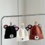 Fashion Black Cartoon Bear Children's Woolen Hat
