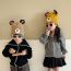 Fashion Dark Gray Cartoon Bear Children's Woolen Hat