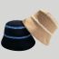 Fashion Black Striped Wool Bucket Hat
