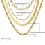 Fashion 2# Alloy Geometric Snake Bone Chain Twist Chain Multi-layer Necklace