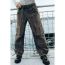 Fashion Dark Gray Cotton Lace-up Large Pocket Trousers