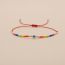 Fashion Color Colorful Rice Beads Eye Bracelet