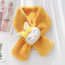 Fashion Yellow Three-dimensional Rabbit Plush Socket Scarf