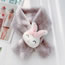 Fashion Pink Three-dimensional Rabbit Plush Socket Scarf