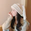 Fashion Black Cotton Polyester Rabbit Ear Knitted Beanie
