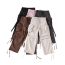 Fashion Grey Multi-pocket Drawstring Cargo Straight-leg Trousers