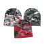 Fashion Red Acrylic Camouflage Knitted Beanie
