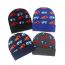 Fashion Royal Blue Acrylic Digger Jacquard Knitted Children's Beanie