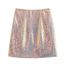 Fashion Color Sequined Skirt