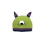 Fashion Children's Green Hat-three-dimensional Double-eye Style Cartoon Knitted Monster Children's Beanie Hat