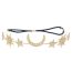 Fashion Six-pointed Star Moon Headband Gold Alloy Diamond Star And Moon Headband