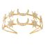 Fashion 18# Alloy Diamond-encrusted Five-pointed Star Headband