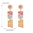 Fashion Color Alloy Colorful Rice Beads Letter Earrings