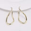 Fashion Gold Alloy Geometric Rhombus Earrings