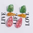 Fashion Color Alloy Geometric Special-shaped Resin Earrings