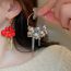 Fashion Silver Large And Small Ball Chain Tassel Earrings