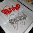Fashion Silver Large And Small Ball Chain Tassel Earrings