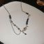 Fashion Necklace-silver-black Wings Crystal Chain Wrap Necklace