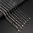 Fashion 3mm*70cm Stainless Steel Geometric Chain Necklace