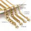 Fashion 5mm Stainless Steel Geometric Chain Men's Bracelet