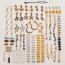 Fashion 146 Piece Set Alloy Geometric Gravel Snake-shaped Moon Butterfly Braided Hair Button Set