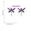 Fashion Rose Gold Alloy Diamond Dragonfly Stud Earrings