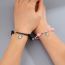 Fashion Single Hanging Bixin Ghost Black Milan Rope Couple Bracelet Pair Of Stainless Steel Ghost Magnetic Love Bracelets  Mixed Material