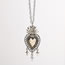 Fashion Silver Alloy Geometric Starburst Tassel Love Necklace