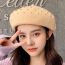 Fashion Rust Red Wool Beaded Beret  Wool