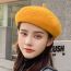 Fashion Rust Red Wool Beaded Beret  Wool