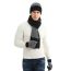 Fashion Coffee Wool Knitted Beanie Scarf Five-finger Gloves Three-piece Set