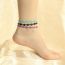 Fashion A Copper Spray-painted Pig Nose Chain Anklet