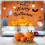 Fashion 27# Polyester Halloween Printed Background Fabric