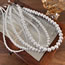Fashion D Glass Bead 10mm Necklace Geometric Pearl Beads Necklace