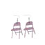 Fashion Glitter Pink Chair Acrylic Large Chair Earrings