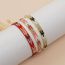 Fashion 3# Rice Beads Braided Bracelet  Glass%2fglazed