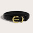 Fashion Microfiber Leather 2.3 (golden Semicircular Pin Buckle + Hardware Meson) Wide Leather Belt With Metal Buckle  Pu Leather